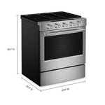 KitchenAid Fingerprint Resistant Stainless Steel Slide-In Gas Convection Range (5 cu.ft.) - KSGS530SPS