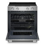 KitchenAid PrintShield Stainless Slide-in Electric Convection Range (5.3 cu.ft.) - YKSES330SPS
