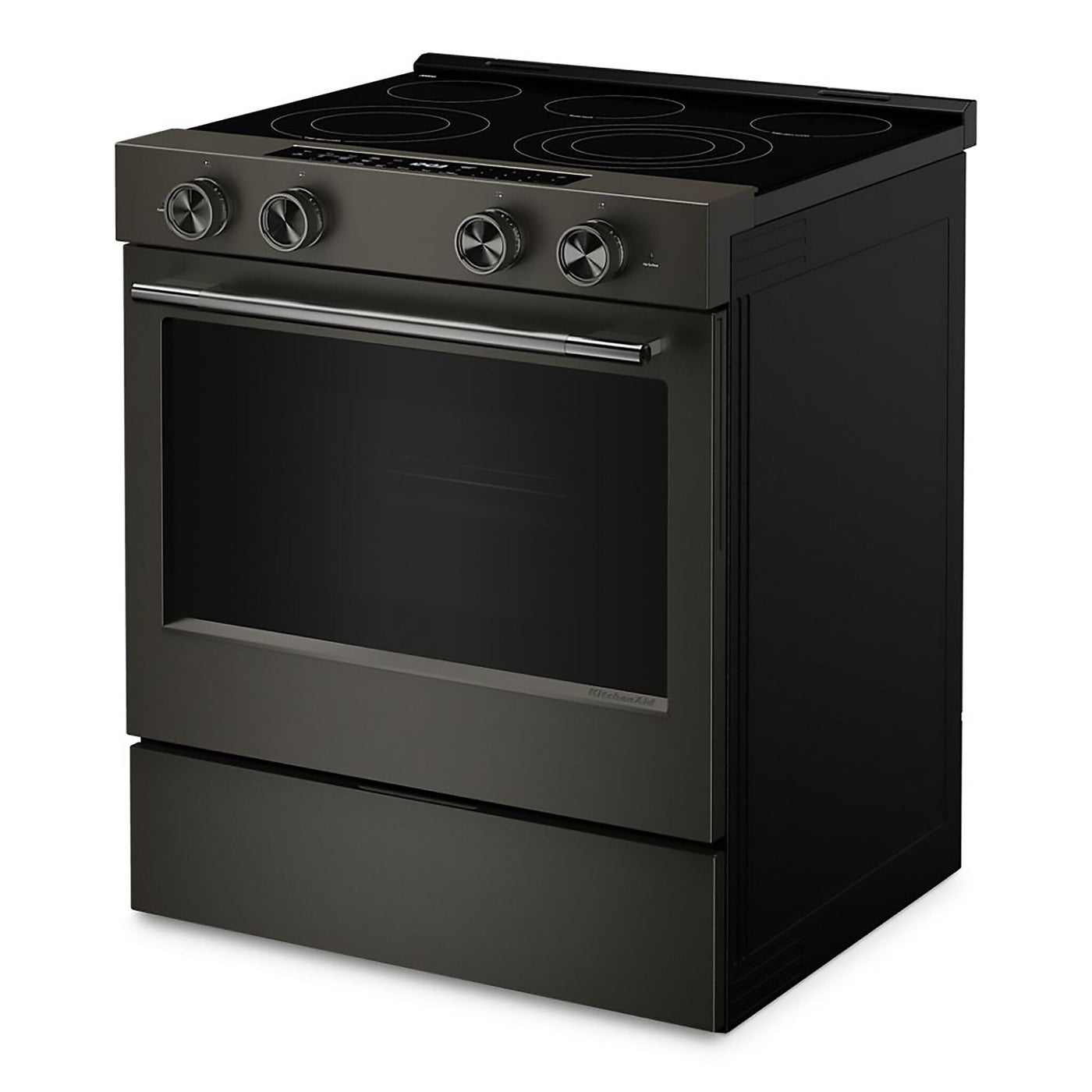 KitchenAid Black Ore Slide-In Electric Convection Range (5.3 cu.ft.) - YKSES530SBE