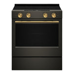 KitchenAid Black Ore Slide-In Electric Convection Range (5.3 cu.ft.) - YKSES530SBE