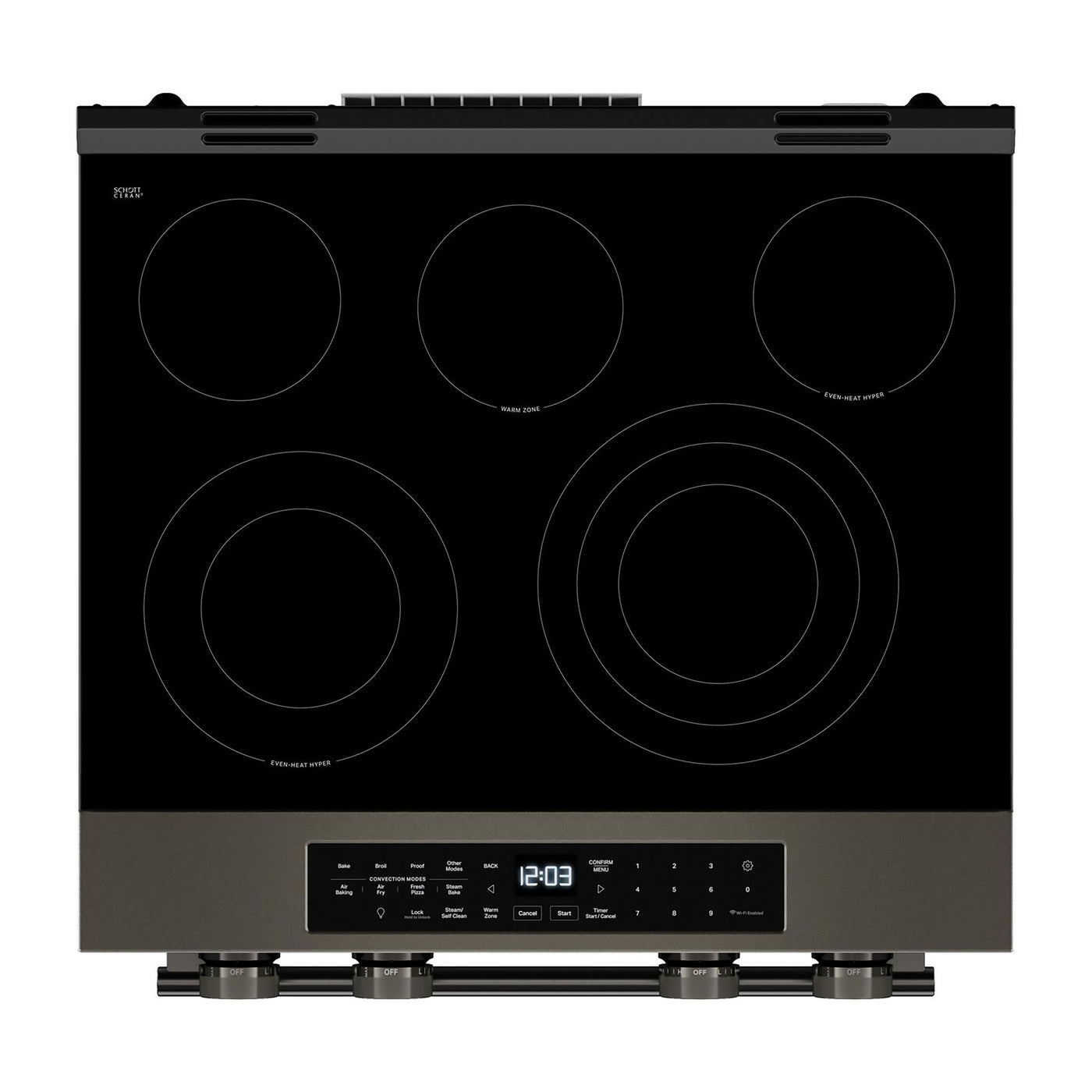 KitchenAid Black Ore Slide-In Electric Convection Range (5.3 cu.ft.) - YKSES530SBE