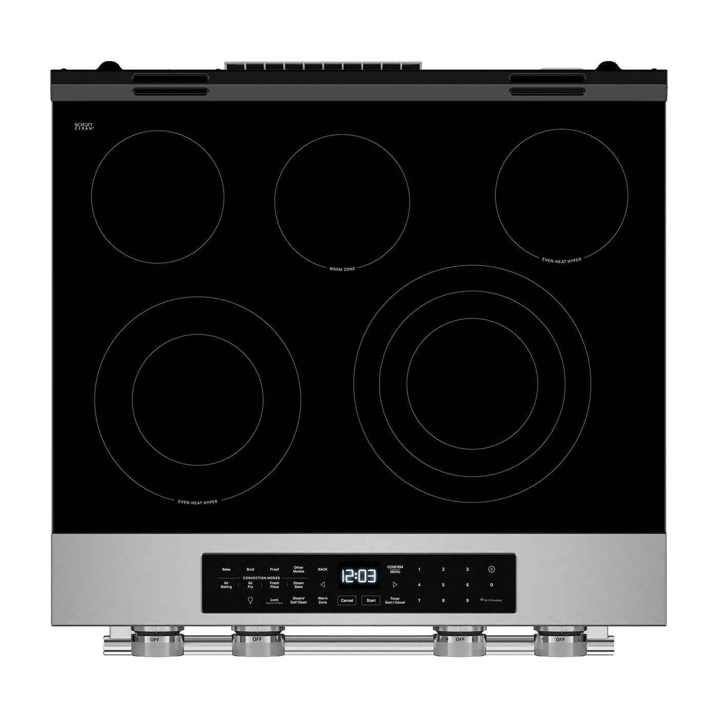 KitchenAid Fingerprint Resistant Stainless Steel Slide-In Electric Convection Range (5.3 cu.ft.) - YKSES530SPS