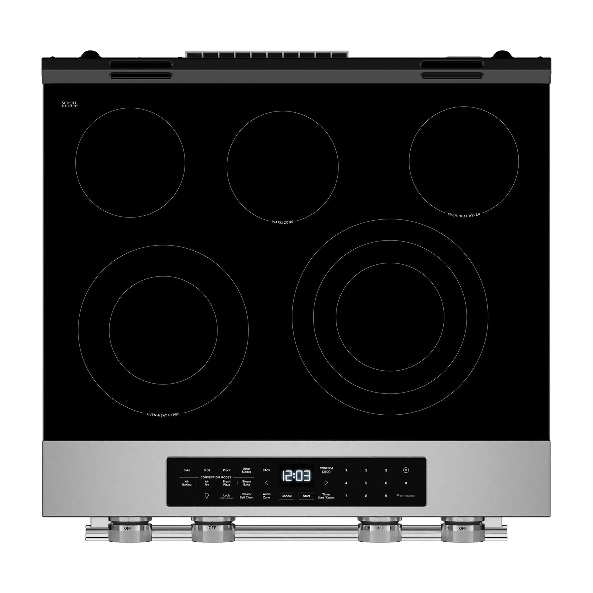 KitchenAid Fingerprint Resistant Stainless Steel Slide-In Electric Convection Range (5.3 cu.ft.) - YKSES530SPS