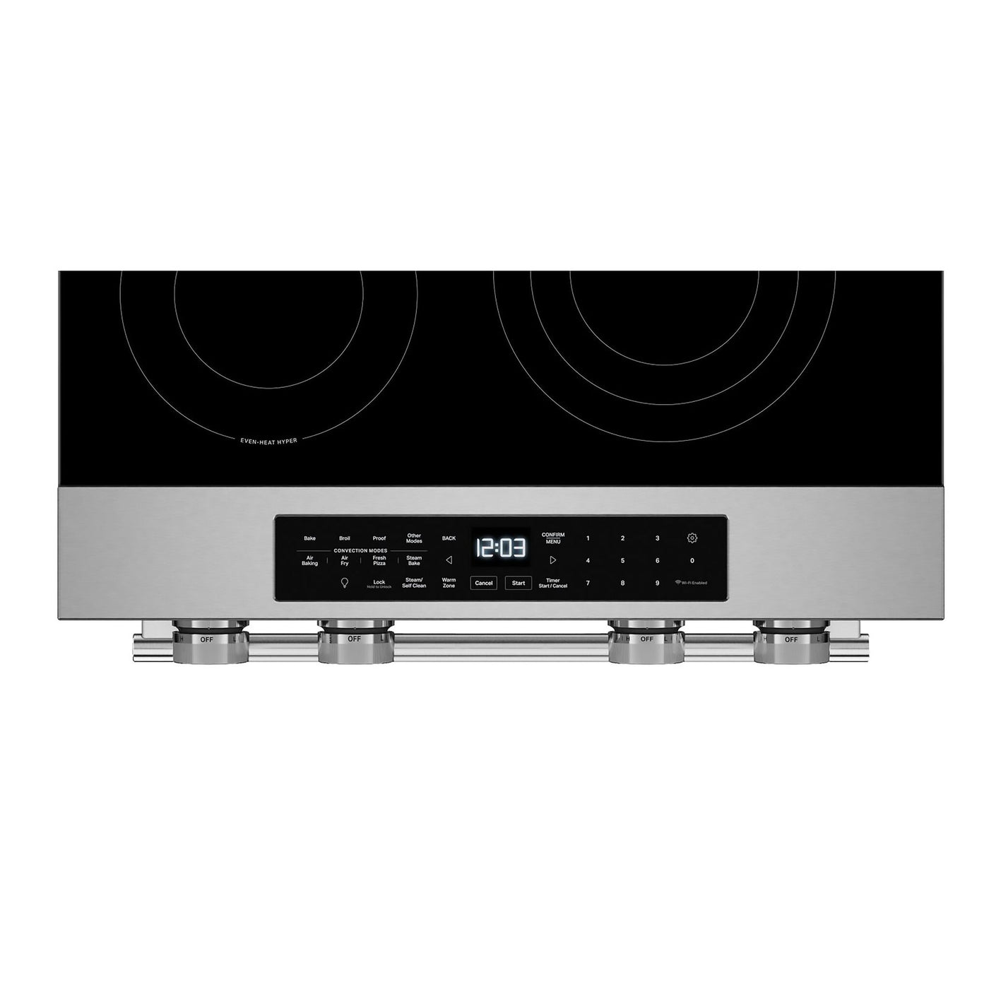 KitchenAid Fingerprint Resistant Stainless Steel Slide-In Electric Convection Range (5.3 cu.ft.) - YKSES530SPS