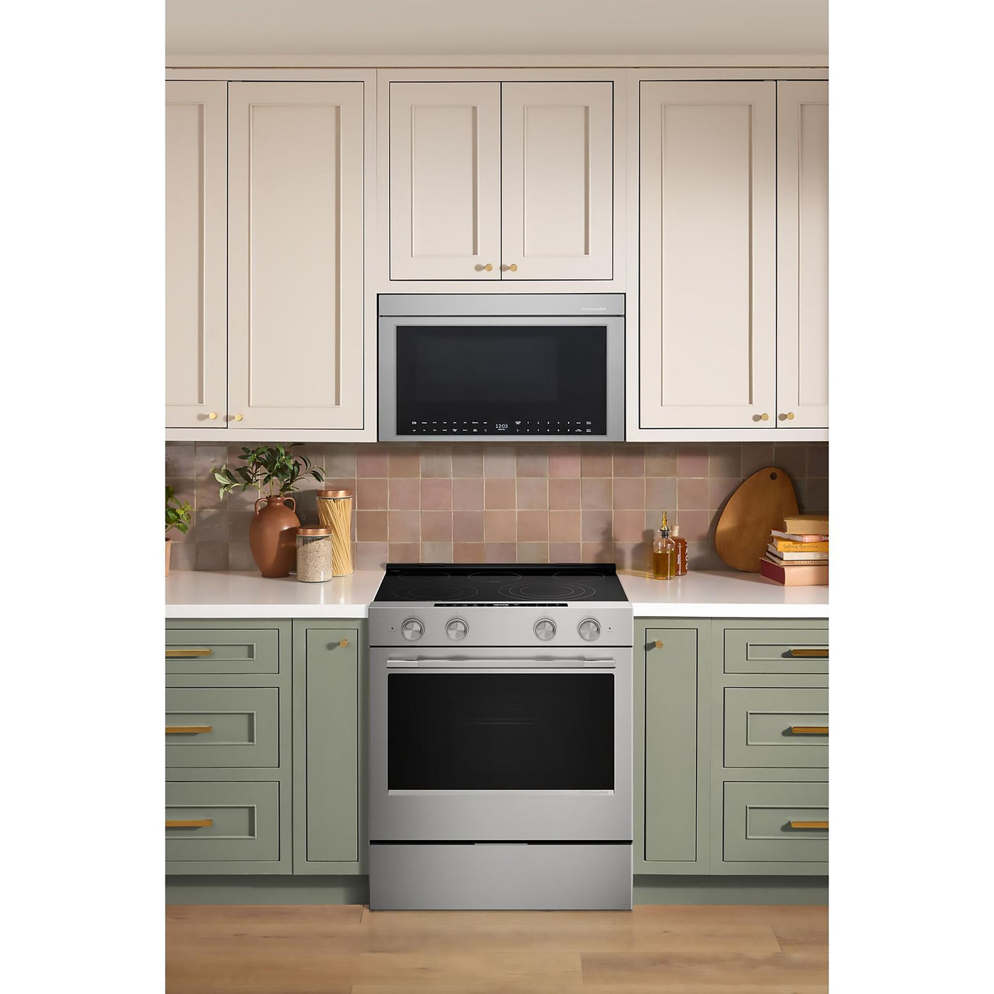 KitchenAid Fingerprint Resistant Stainless Steel Slide-In Electric Convection Range (5.3 cu.ft.) - YKSES530SPS