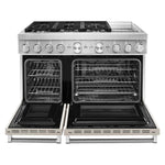 KitchenAid Matte Milkshake Smart Dual Fuel Freestanding Range (6.3 Cu. Ft.) - KFDC558JMH