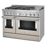 KitchenAid Matte Milkshake Smart Freestanding Gas Range (6.3 Cu. Ft.) - KFGC558JMH