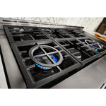 KitchenAid Matte Milkshake Smart Freestanding Gas Range (6.3 Cu. Ft.) - KFGC558JMH