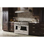 KitchenAid Matte Milkshake Smart Freestanding Gas Range (6.3 Cu. Ft.) - KFGC558JMH