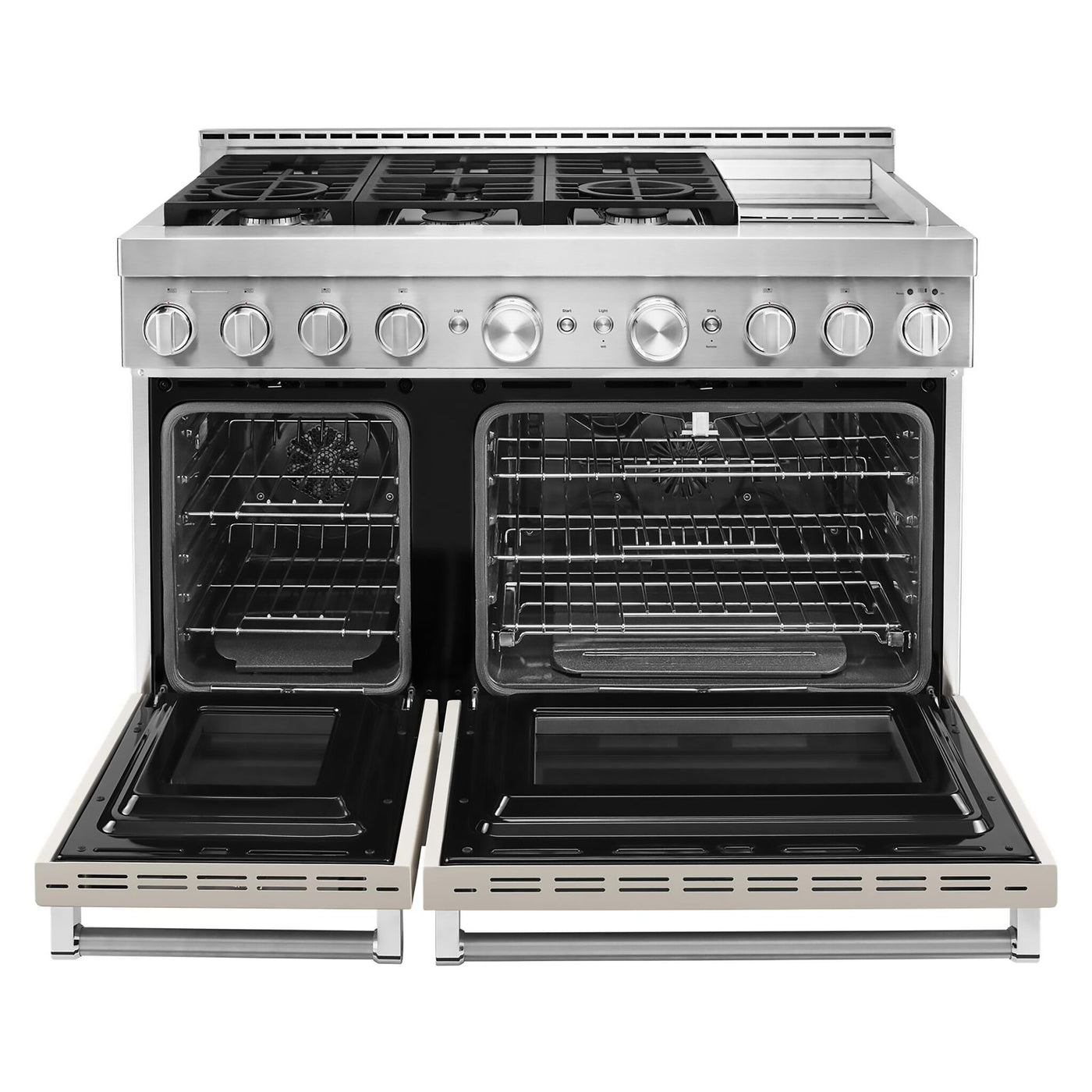 KitchenAid Matte Milkshake Smart Freestanding Gas Range (6.3 Cu. Ft.) - KFGC558JMH
