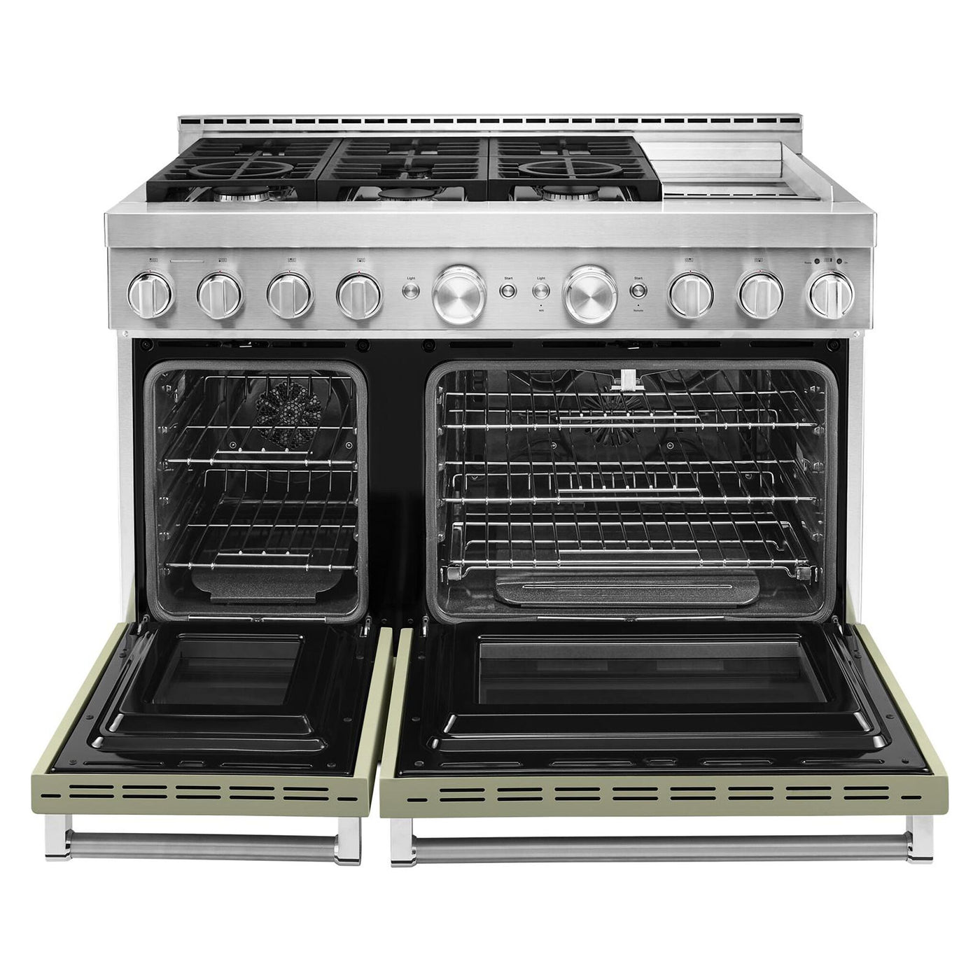 KitchenAid Matte Avocado Smart Freestanding Gas Range (6.3 Cu. Ft.) - KFGC558JAV