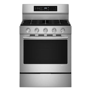KitchenAid Fingerprint Resistant Stainless Steel Freestanding Gas Convection Range (5 cu.ft) - KFGS530SPS