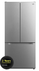 L2 29.5" 18.4 Cu. Ft. Stainless Steel French Door Refrigerator - LRF18B5AST--