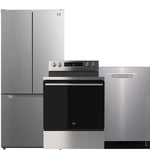 L2 Stainless Steel Kitchen Package with French Door Refrigerator, Electric Range & Built-In Dishwasher