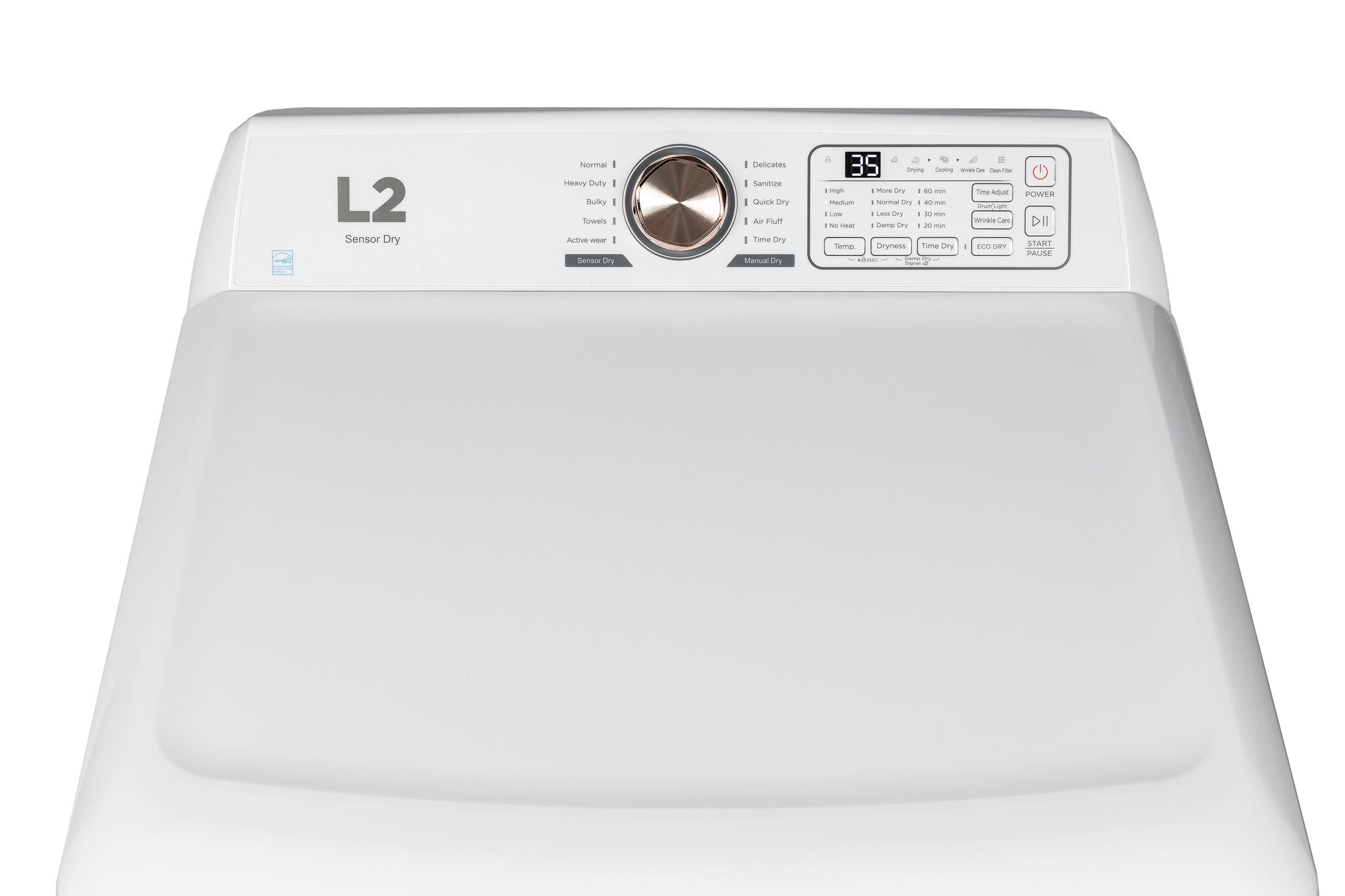 L2 White Top-Load Washer (5.1 Cu.Ft.) and Electric Dryer (7 Cu.Ft.) - LT51N1BWWC/LE47A3AWW