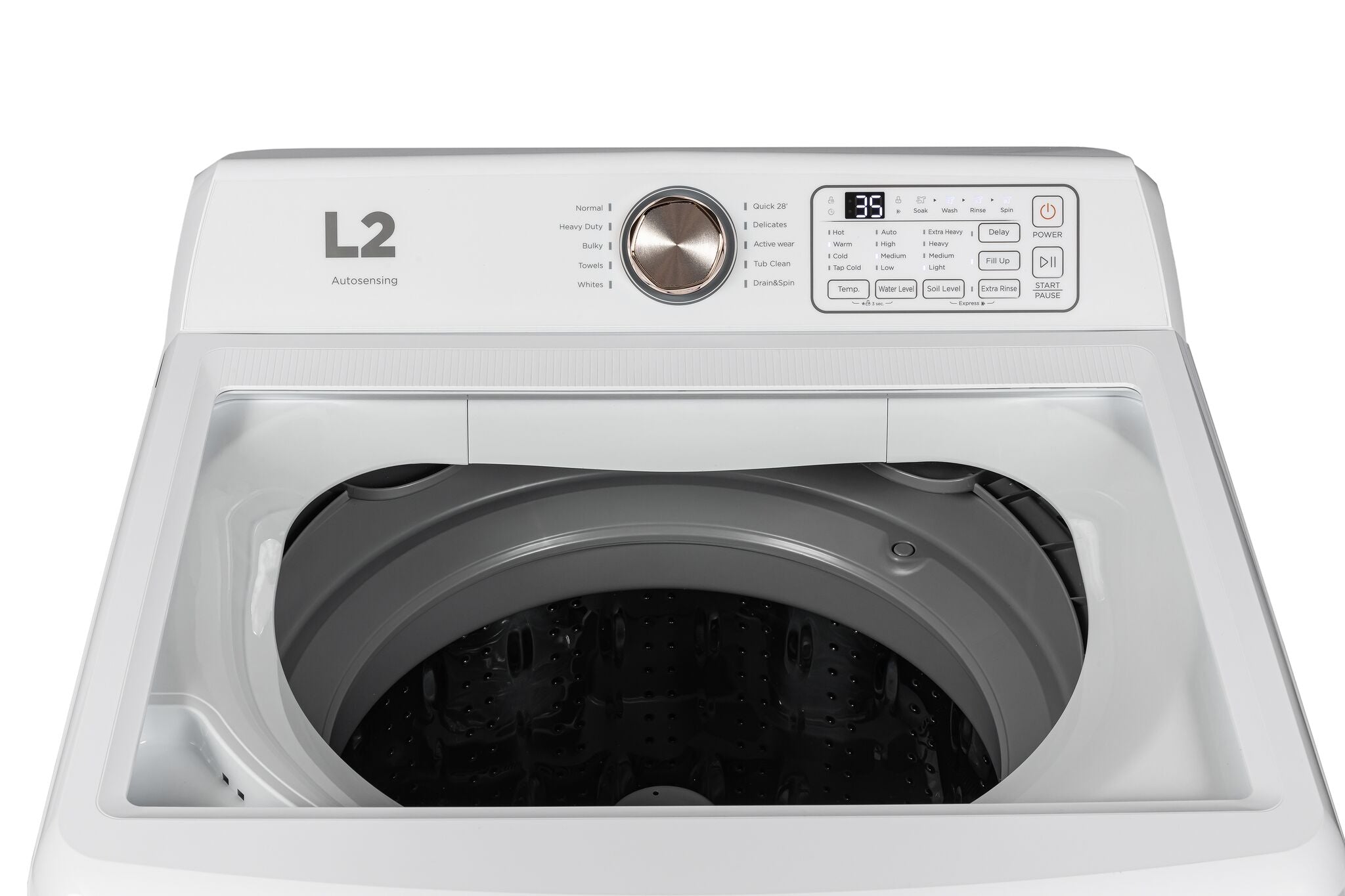 L2 White Top Load Electric Washer (5.1 Cu.ft ) - LT51N1BWWC