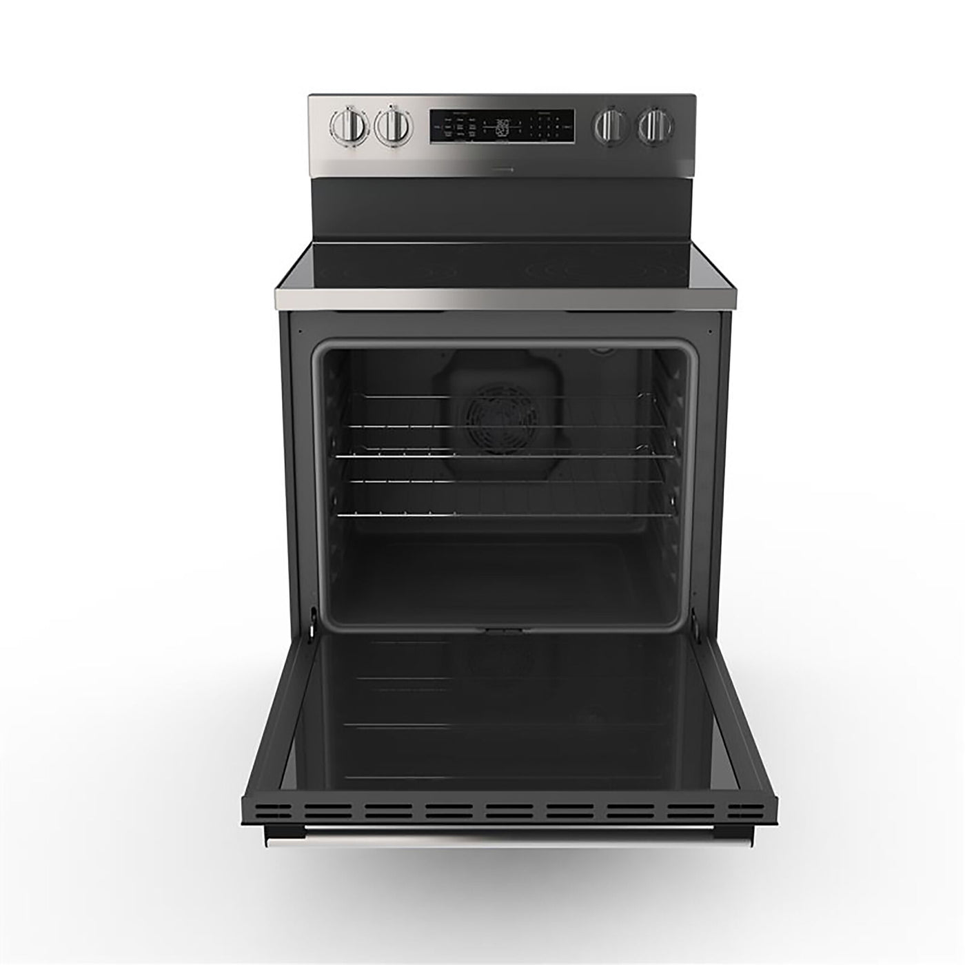 L2 Stainless Steel Kitchen Package with French Door Refrigerator, Electric Range & Built-In Dishwasher