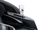 L2 Zen Elite Massage Chair side detail with adjustable device holder, side panel and padded armrest