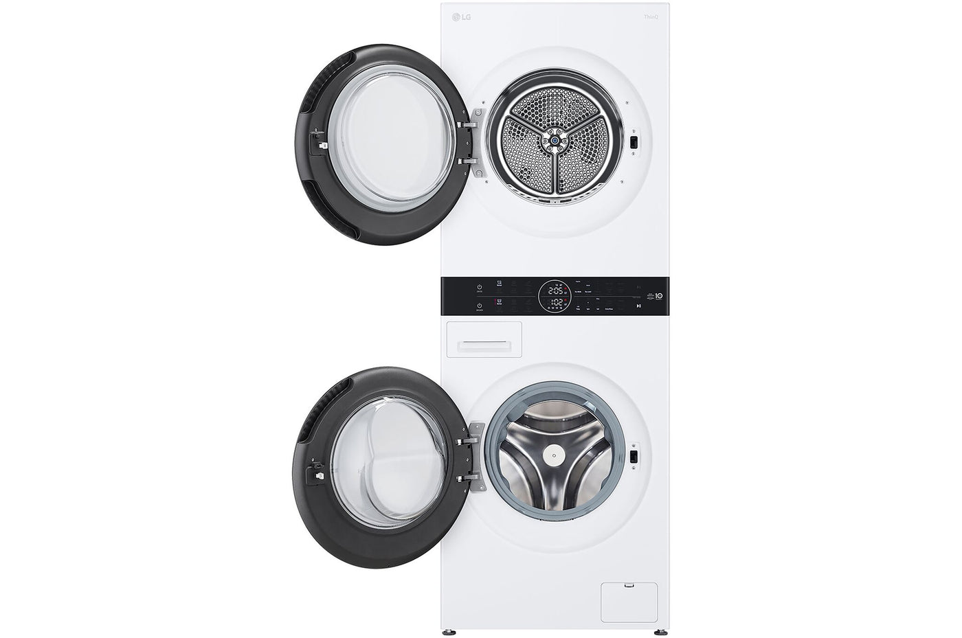 LG 24" White Single Unit WashTower™ Front Load Washer (3.1 Cu.ft) and Electric Ventless Heat Pump Dryer (4.2 Cu.ft) - WKHC152HWA