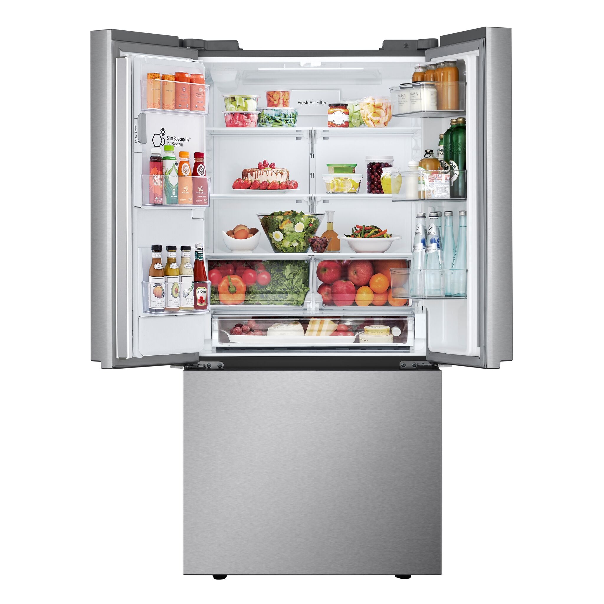 LG 33" 20 Cu. Ft. Smudge Resistant Stainless Steel Counter-Depth MAX™ French Door Refrigerator - LF20C6330S