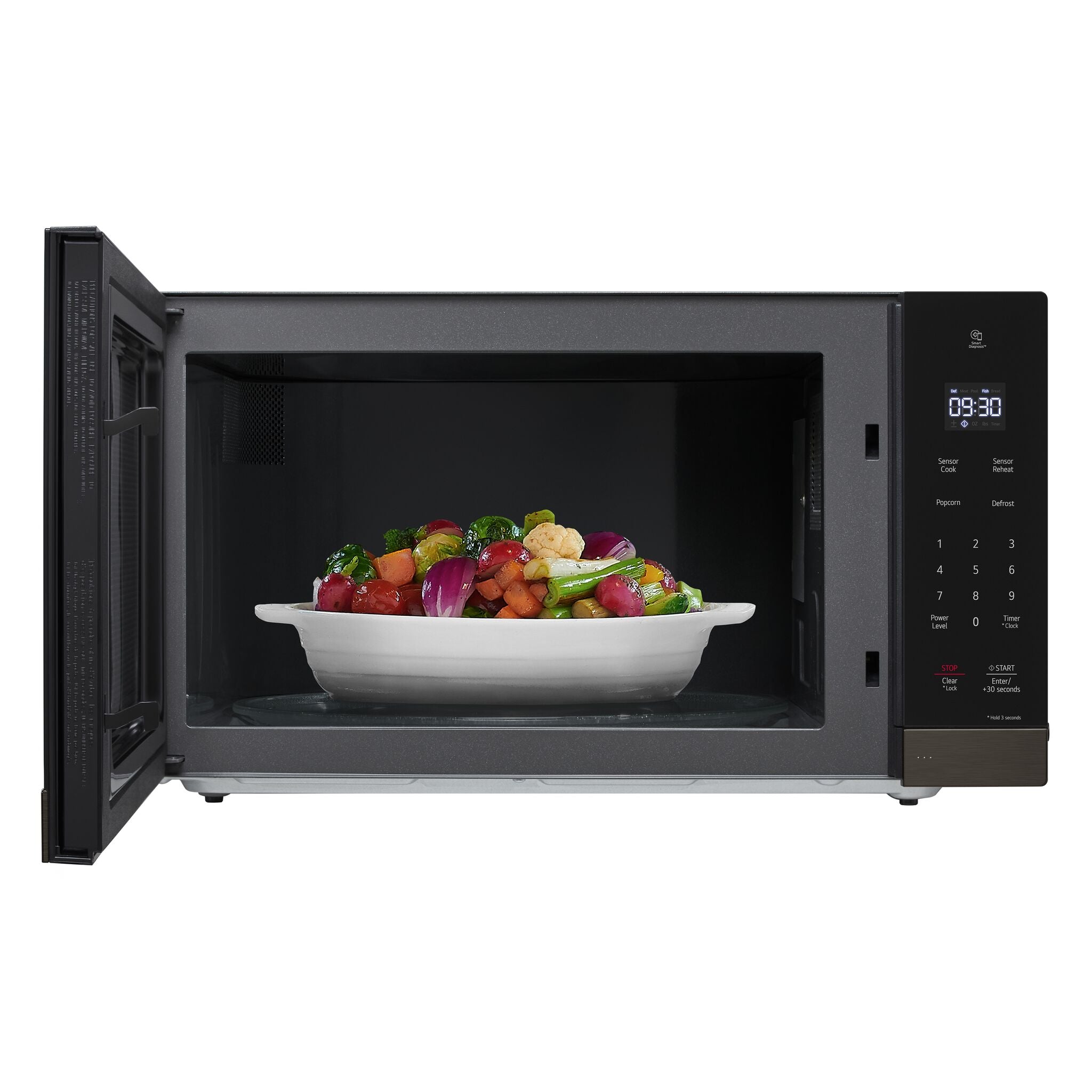 LG Black Stainless Steel NeoChef Countertop Microwave With Smart Inverter (2.0 Cu.Ft) - MSER2090D