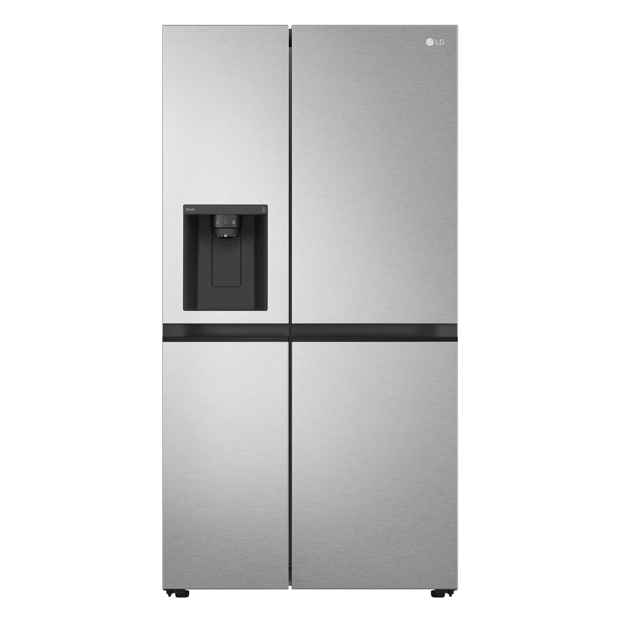 LG 36" 23 Cu. Ft. Platinum Silver Side-by-Side Counter-Depth Refrigerator with Ice & Water Dispenser - LS23C4230V