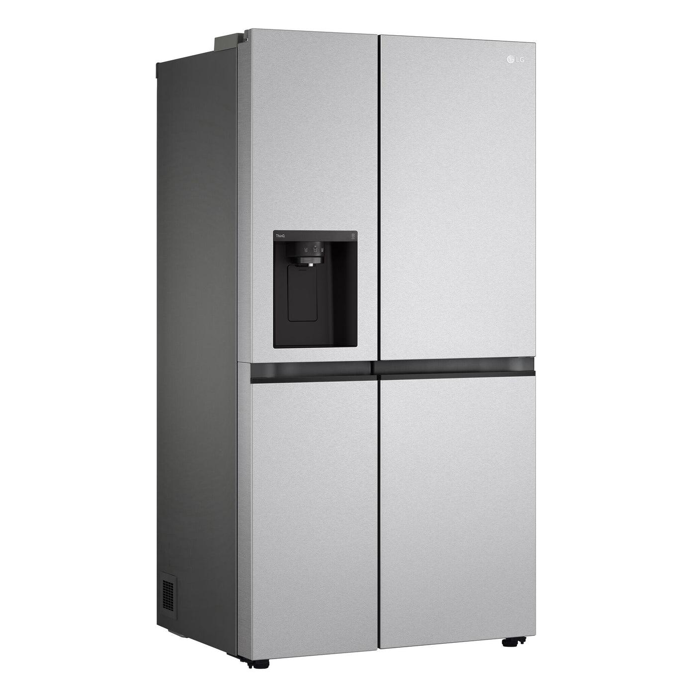 LG Platinum Silver Side-by-Side Counter-Depth Refrigerator with Ice & Water Dispenser (23 cu.ft) - LS23C4230V