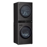 LG Black Steel Single Unit WashTower™ with Front Load Washer (5.8 Cu.ft) and Electric Ventless Heat Pump Dryer (7.8 Cu.ft) - WKHC252HBA