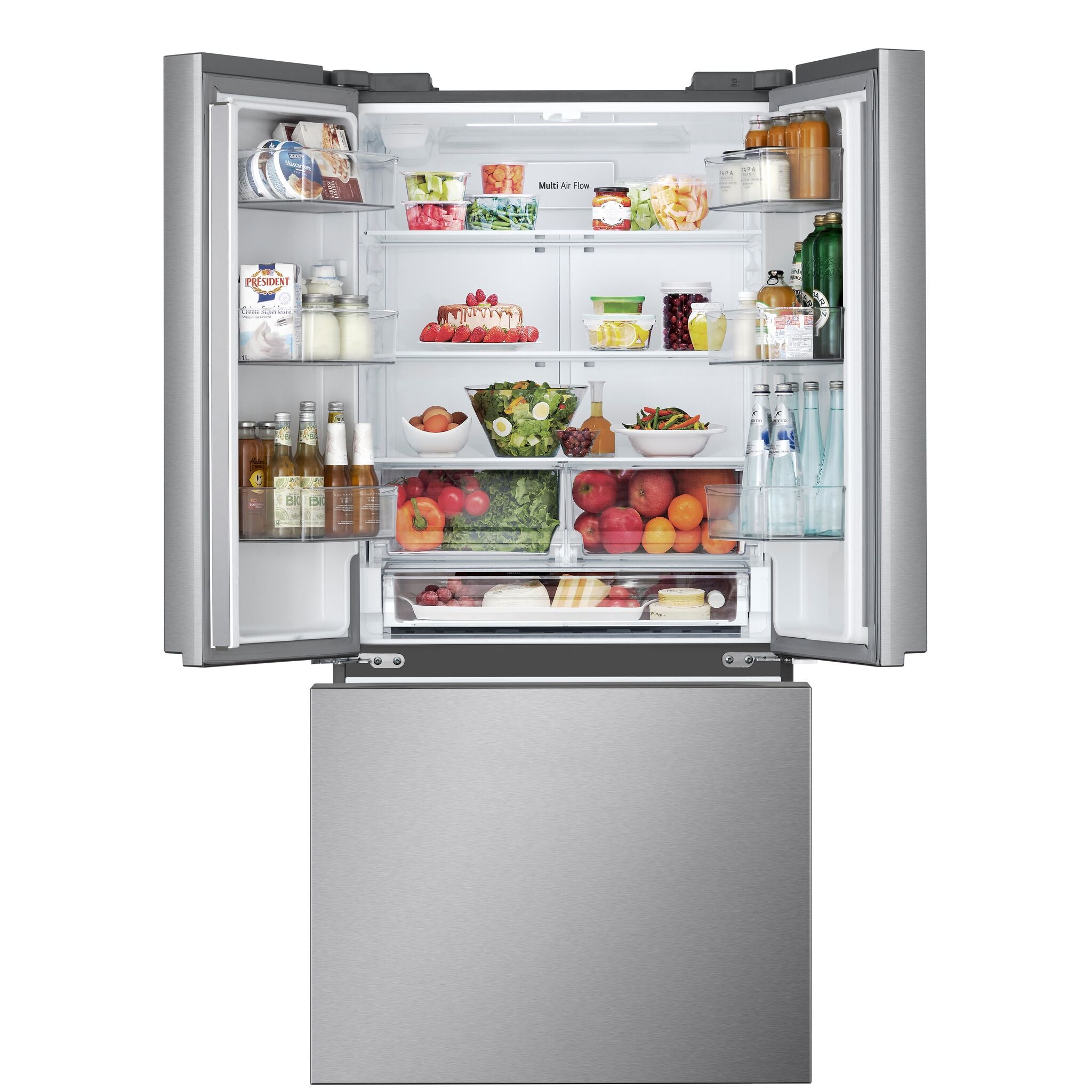 LG 33" 25 Cu. Ft. Smudge Resistant Stainless Steel French Door Refrigerator with Cool Guard - LF25S6200S