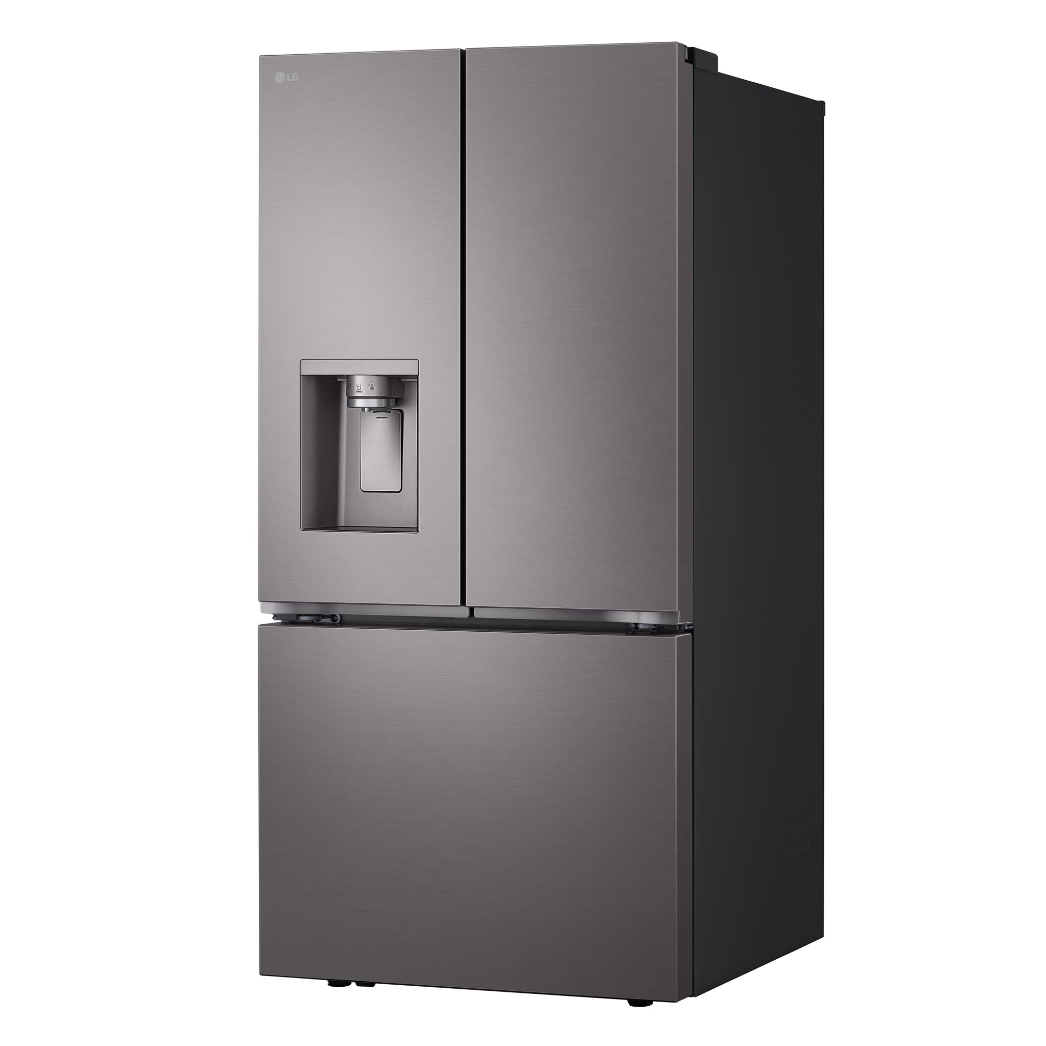 LG 33" 24.5 Cu. Ft. Smudge Resistant Black Stainless Steel French Door Refrigerator with ThinQ® Technology - LF25S6330D