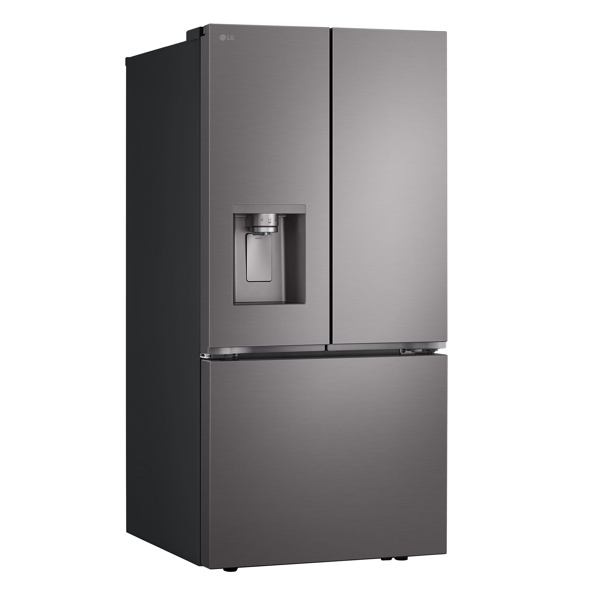 LG 33" 24.5 Cu. Ft. Smudge Resistant Black Stainless Steel French Door Refrigerator with ThinQ® Technology - LF25S6330D