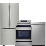 LG Smudge Resistant Stainless Kitchen Package with French Door Refrigerator, Electric Range & Built-In Dishwasher