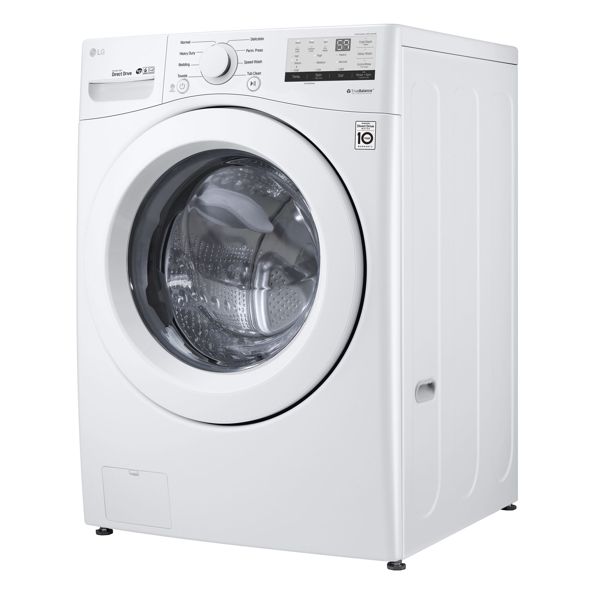 LG White Front Load Washer with 6Motion™ Technology (5.2 Cu.Ft) - WM3400CW