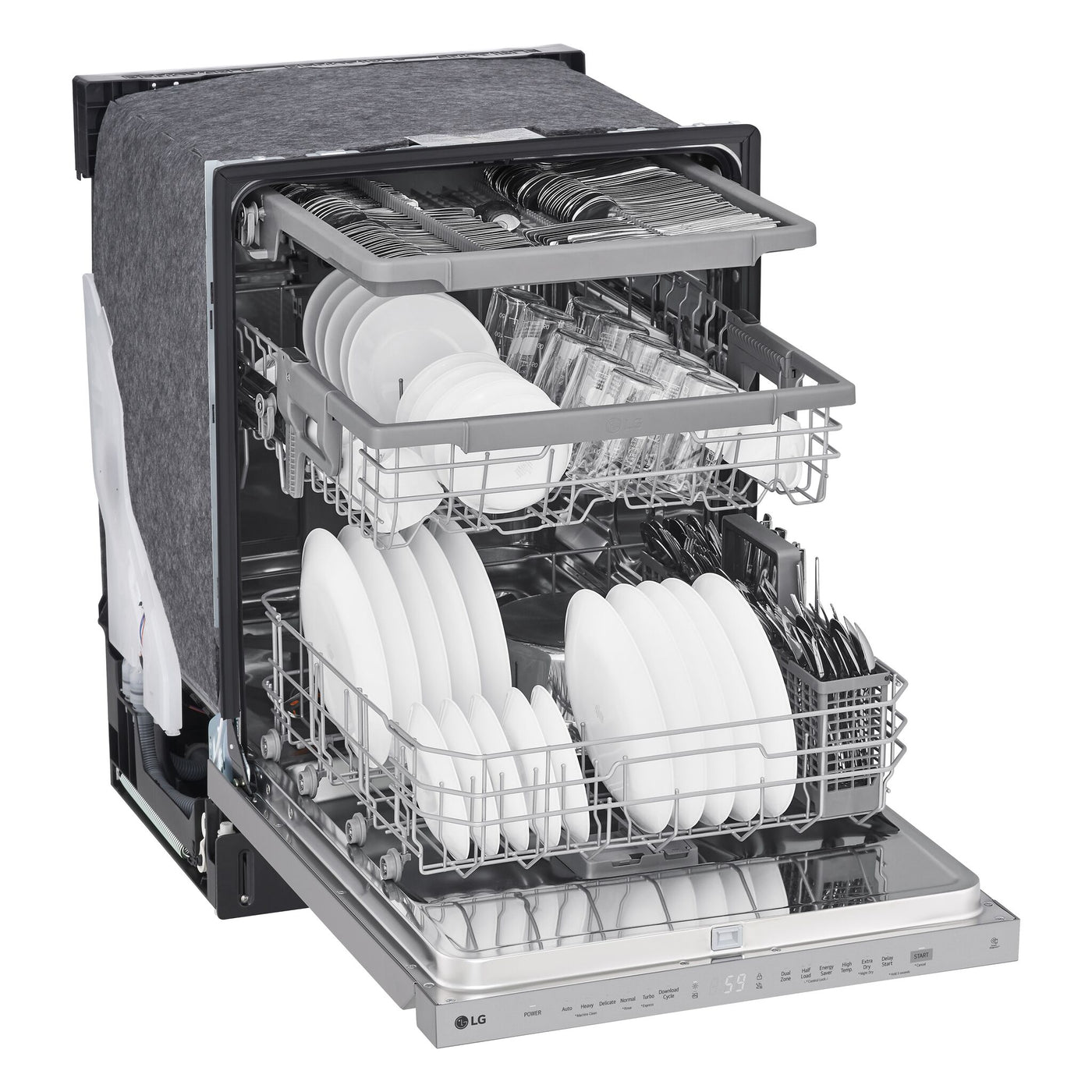 LG Smudge Resistant Stainless Steel Dishwasher with QuadWash™ - LDPN454HT