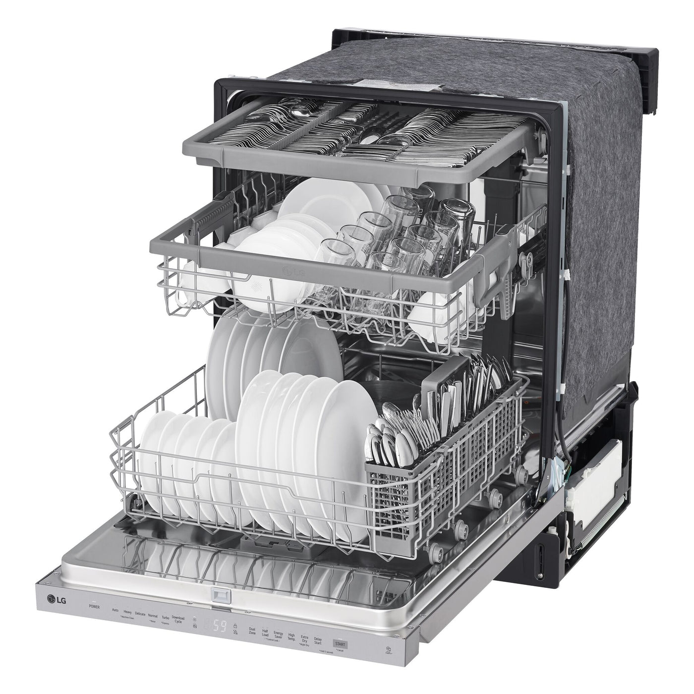 LG Stainless Steel Dishwasher with QuadWash™ - LDPN454HT