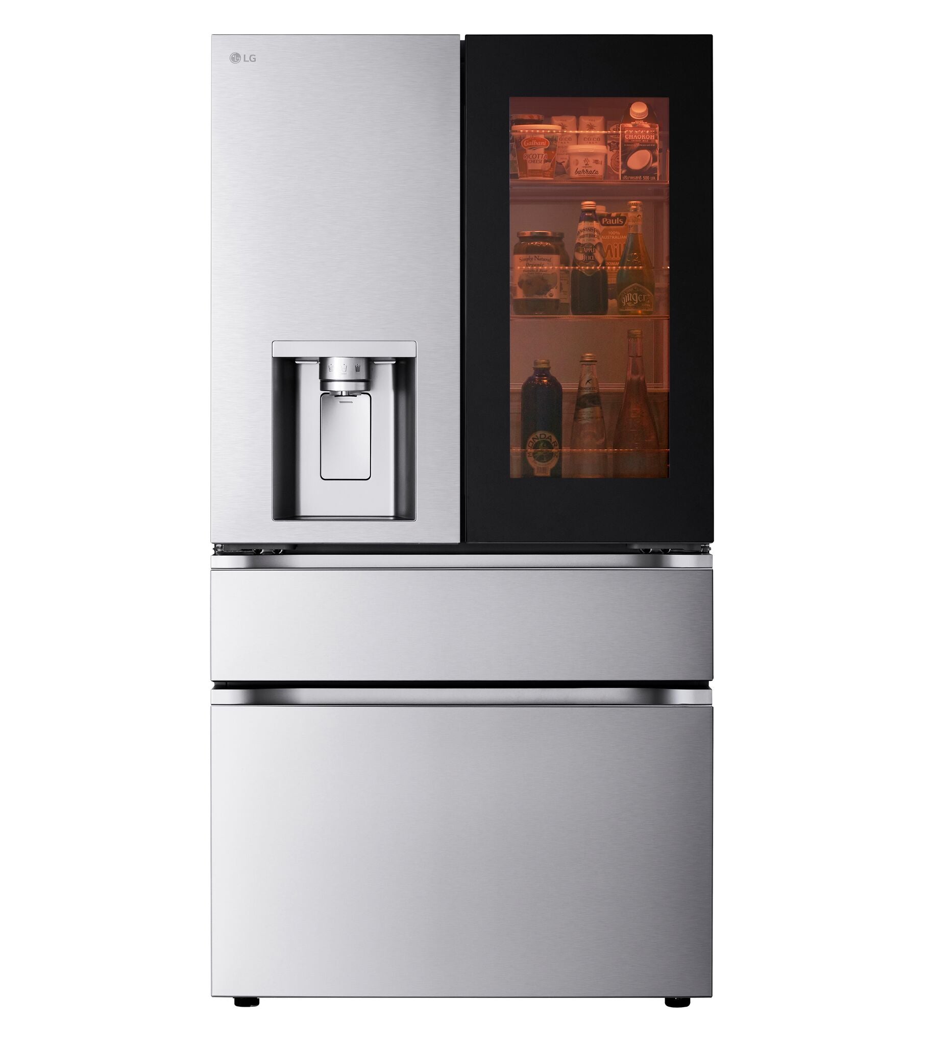 LG 35.75" 29 Cu. Ft. Smudge Resistant Stainless Steel Smart MAX 4-Door French Door Refrigerator with MyColor - LF29S8365S