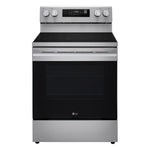 LG Stainless Steel Smart Electric Freestanding Range (6.3 cu. Ft.) - LREN6321YE
