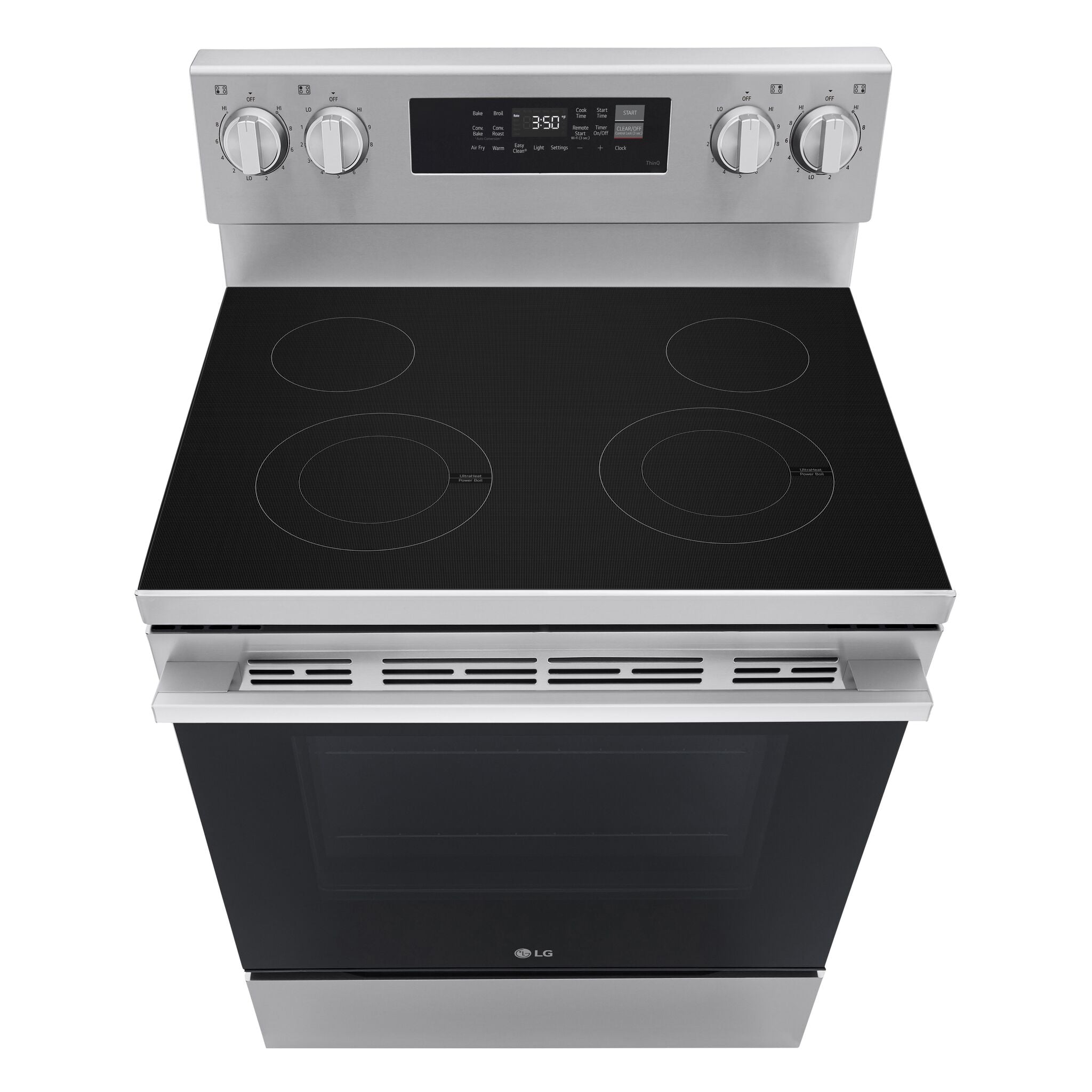 LG Stainless Steel Smart Electric Freestanding Range (6.3 cu. Ft.) - LREN6321YE