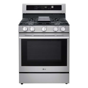 LG Stainless Steel Smart Gas Freestanding Range with Air Fry (6.3 Cu.Ft) - LRGN6323Y