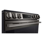 LG Smudge Resistant Black Stainless Steel Smart Electric Slide-In Range with Air Fry (6.3 Cu.Ft) - LSEL6333ZE