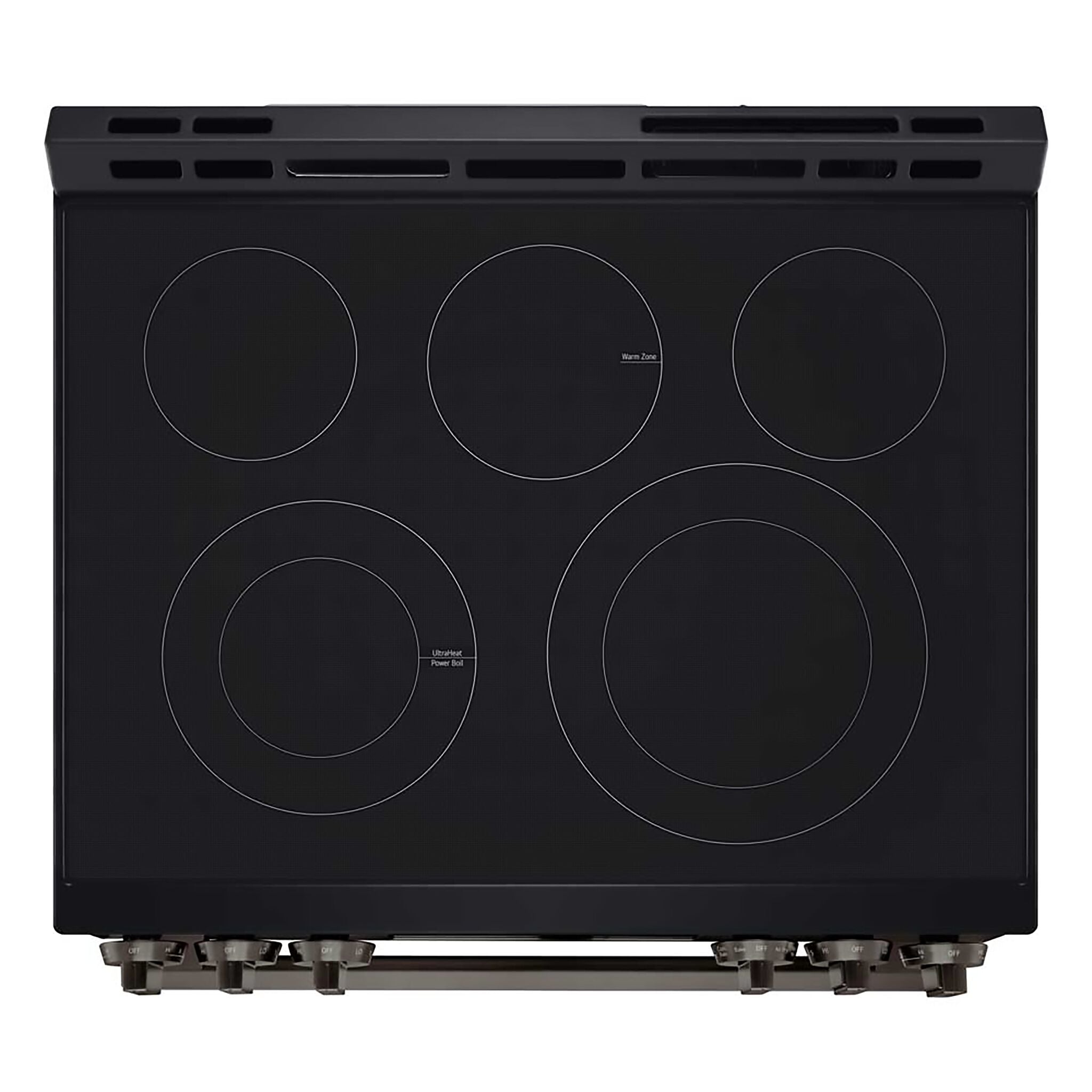 LG Smudge Resistant Black Stainless Steel Smart Electric Slide-In Range with Air Fry (6.3 Cu.Ft) - LSEL6333ZE