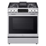 LG Smudge Resistant Stainless Steel Smart Gas Slide-In Range with Air Fry (6.3 Cu.Ft) - LSGL6335X