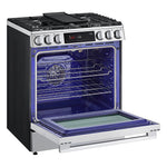 LG Smudge Resistant Stainless Steel Smart Gas Slide-In Range with Air Fry (6.3 Cu.Ft) - LSGL6335X