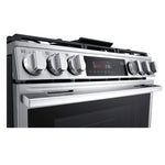 LG Smudge Resistant Stainless Steel Smart Gas Slide-In Range with Air Fry (6.3 Cu.Ft) - LSGL6335X