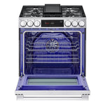 LG Smudge Resistant Stainless Steel Smart Gas Slide-In Range with Air Fry (6.3 Cu.Ft) - LSGL6335X