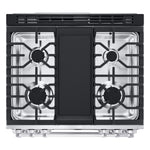 LG Smudge Resistant Stainless Steel Smart Gas Slide-In Range with Air Fry (6.3 Cu.Ft) - LSGL6335X