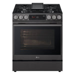 LG Smudge Resistant Black Stainless Steel Smart Gas Slide-In Range with Air Fry (6.3 Cu.Ft) - LSGL6335Z