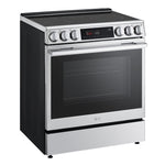 LG Smudge Resistant Stainless Steel Slide-In Induction Range with Air Sous Vide and Air Fry (6.3 Cu.Ft) - LSIL6336XE