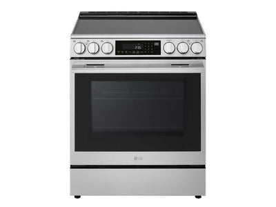 LG Smudge Resistant Stainless Steel Smart Electric Slide-In Range with Air Sous Vide (6.3 Cu.Ft) - LSEL6337XE