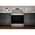 LG Stainless Steel Smart Electric Freestanding Range with Air Fry (6.3 Cu.Ft) - LREN6323YE